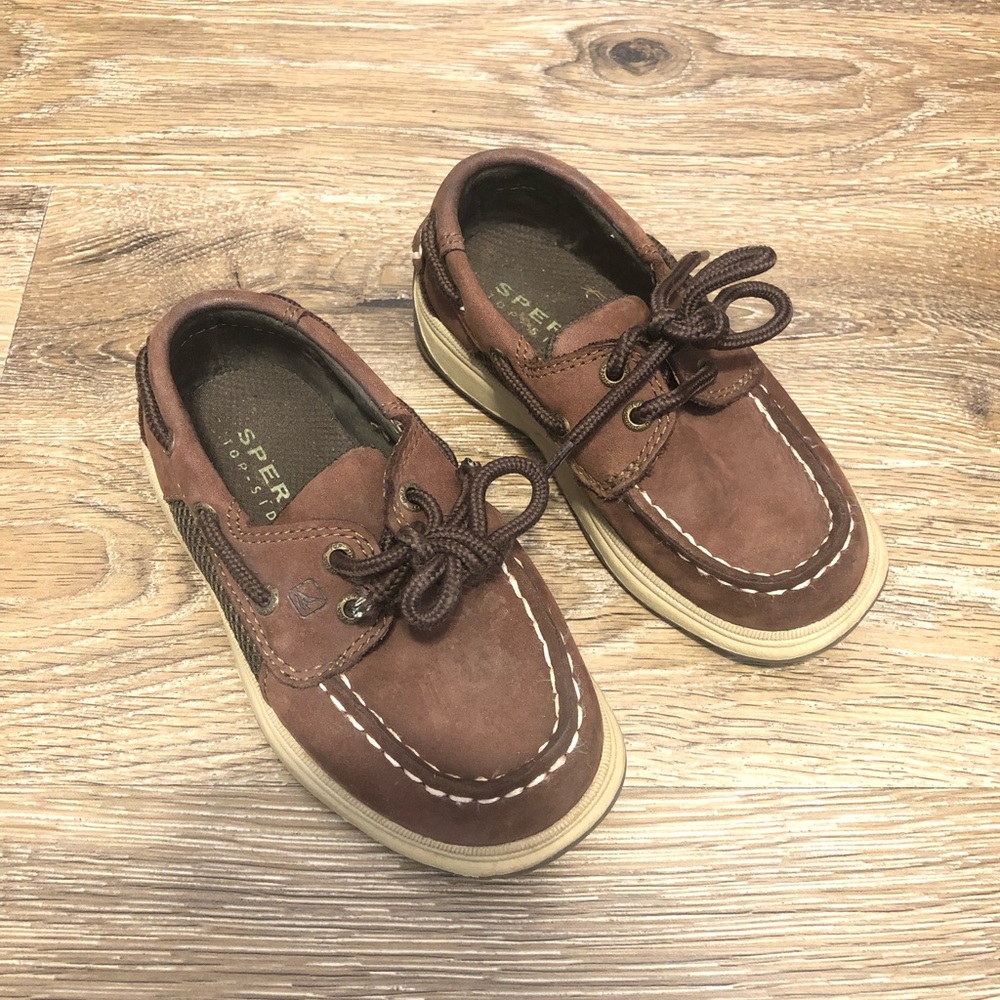 Sperry toddler shoes brown size 8w